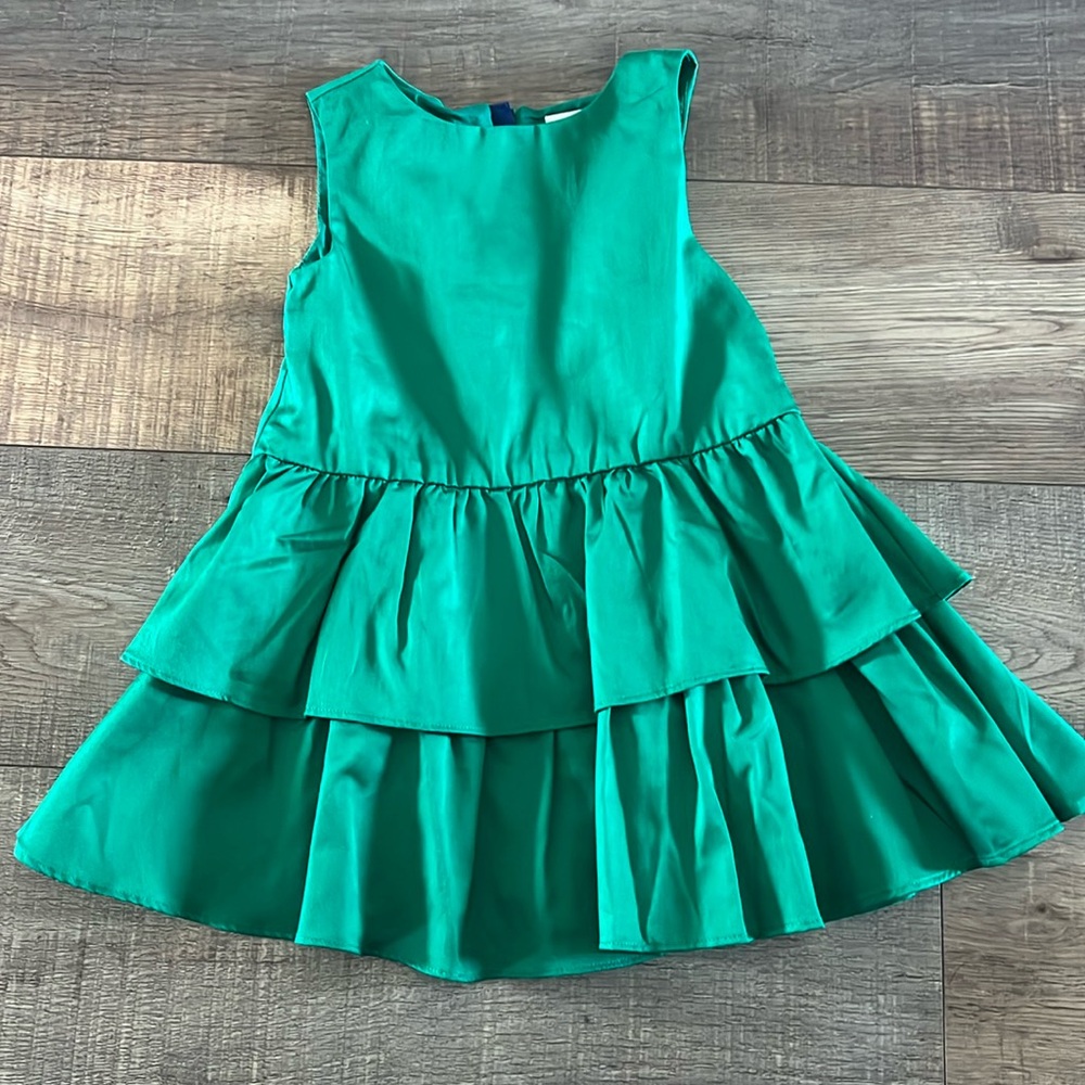 EUC solid green Crewcuts dress.